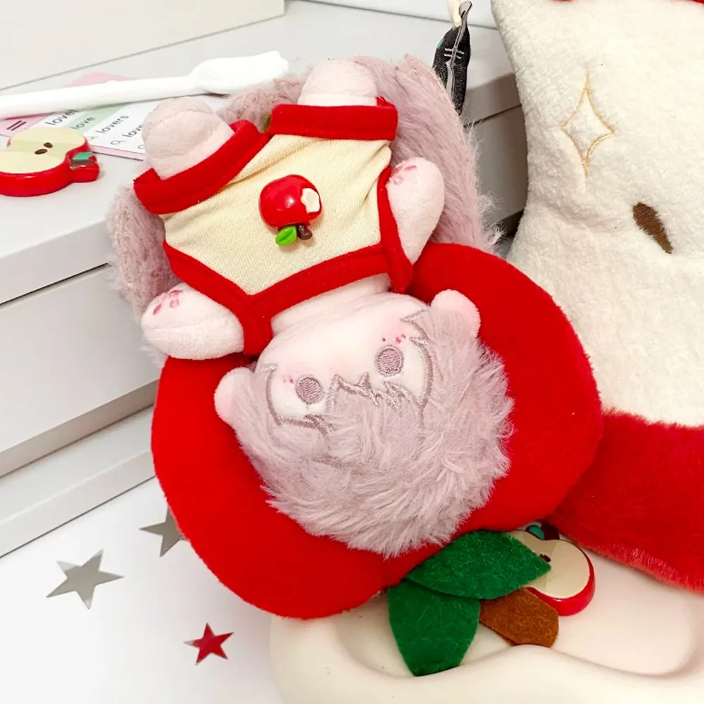 1 مجموعة تنورة الطماطم 20 سنتيمتر الملابس القطنية الأحمر مجموعة مع الأحذية الملابس القطنية الفاكهة قبعة موضة الملابس 20 سنتيمتر القطن #3