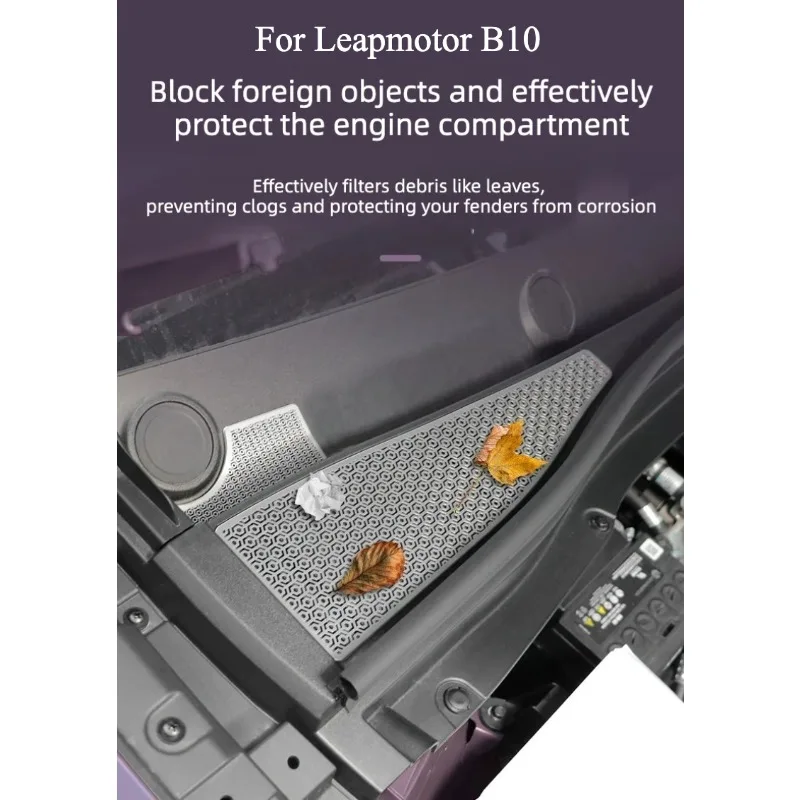 A‑Pillar Air Outlet Cover Rear Door Audio Hood Underseat Ventilation Protective Metal Mask For Leapmotor B10 Car Accessories