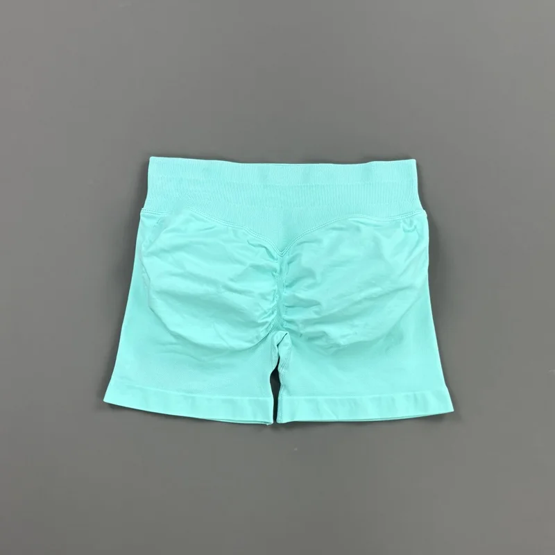 HISTELLO Impact Shorts Damen Gym-Sportleggings Nahtlose Yoga-Kurzhosen Scrunch Butt Pilates Lauf- und Biker-Workout-Shorts – Detail 17