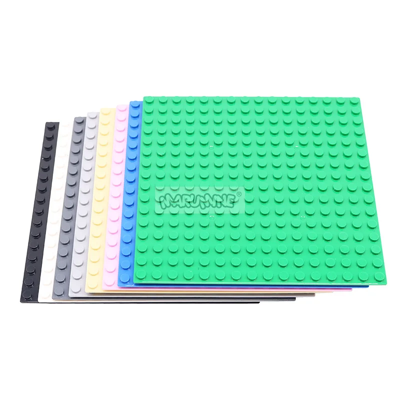 Marumine 2PCS MOC 16x16 Baseplate 3867 91405 Enlighten Bricks DIY Classic Educational Creative Building Blocks Set Children Toys