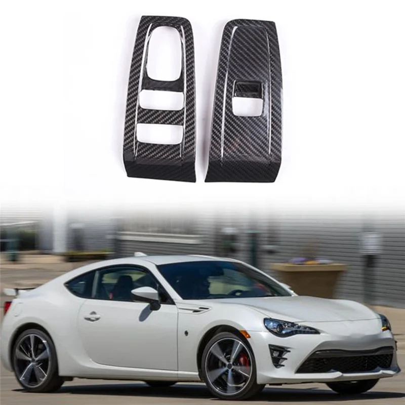 

A30F-Carbon Fiber Window Lift Control Panel Sticker For Toyota GR86 For Subaru BRZ 2022-2024 GR86/BRZ Carbon Fiber