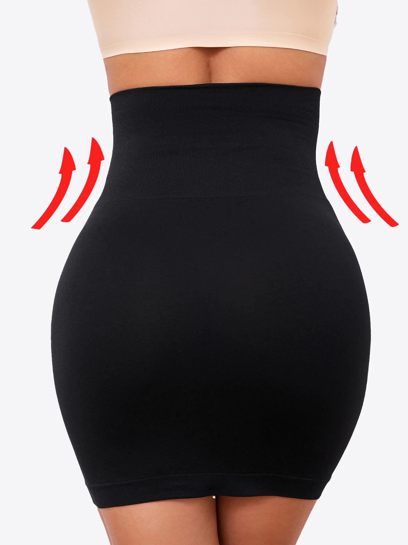 High Waist Tummy Control Seamless Women Shapewear Under Dress Half Slip Underwear Skirt Body Shaper Women Slimming Under Skirt