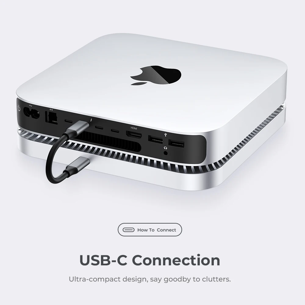 Imagem -05 - Raycue em Usb c Hub para Mac Mini Estação de Acoplamento de Disco Rígido Hdd Sata Gabinete Leitor de Cartão sd tf Usb 3.0 para Mac Studio Dock