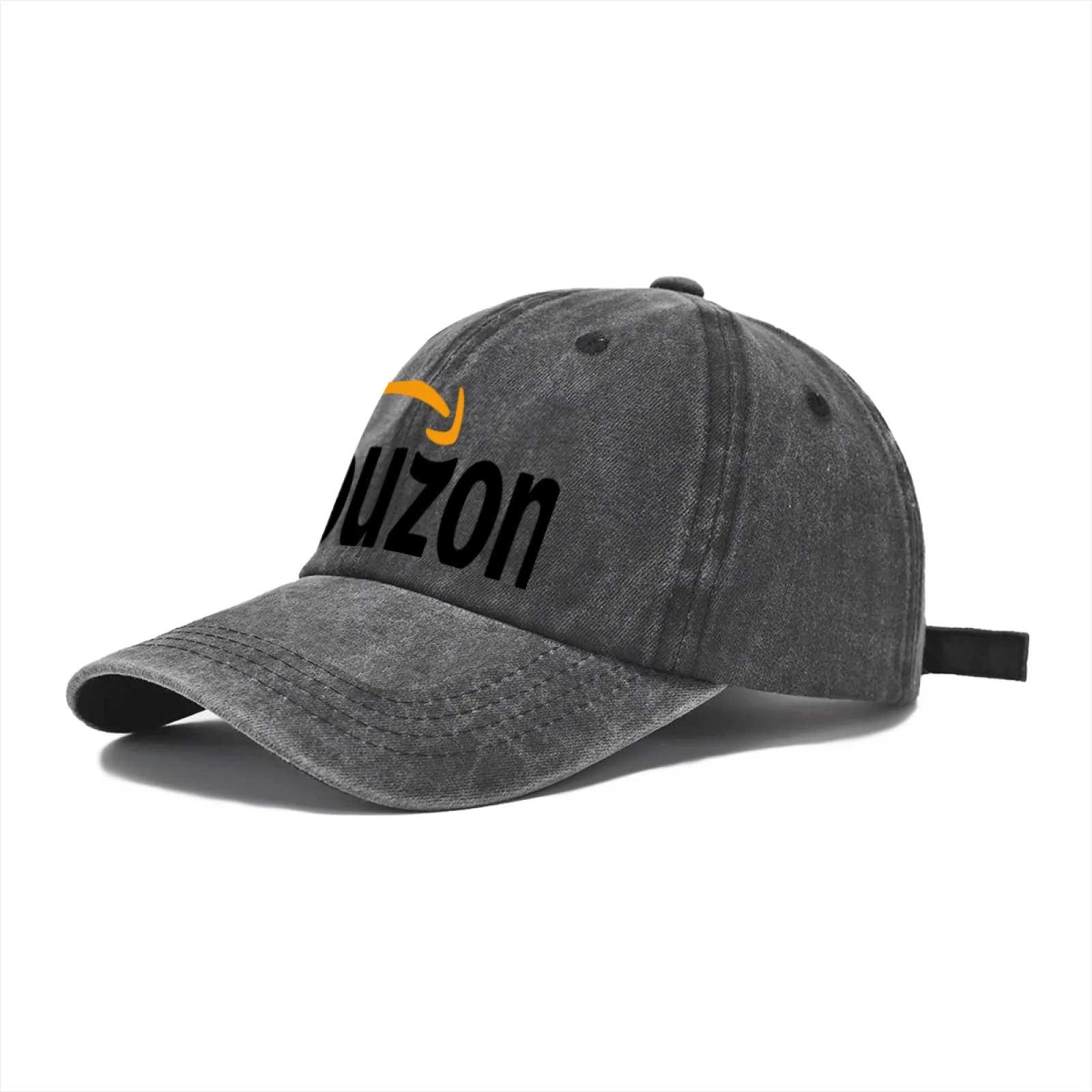 Vintage Washed Baseball Cap Unisex Distressed Snapback Hat Parody Graphic Embroidered Adjustable Dad Hat Streetwear