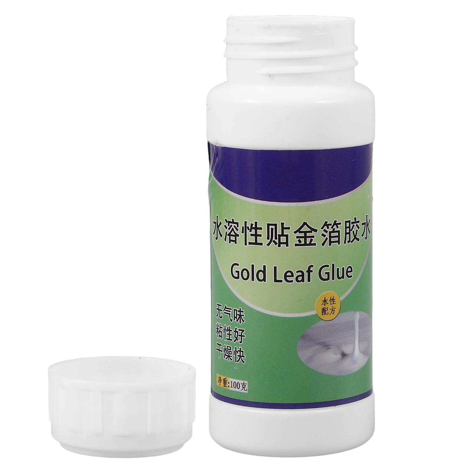 

Gold Leaf Glue For Craft Water-Based Gilding Adhesive 100G Diy Foil Art Supplies Creative Gold Leafing Adhesive For Paper Wood