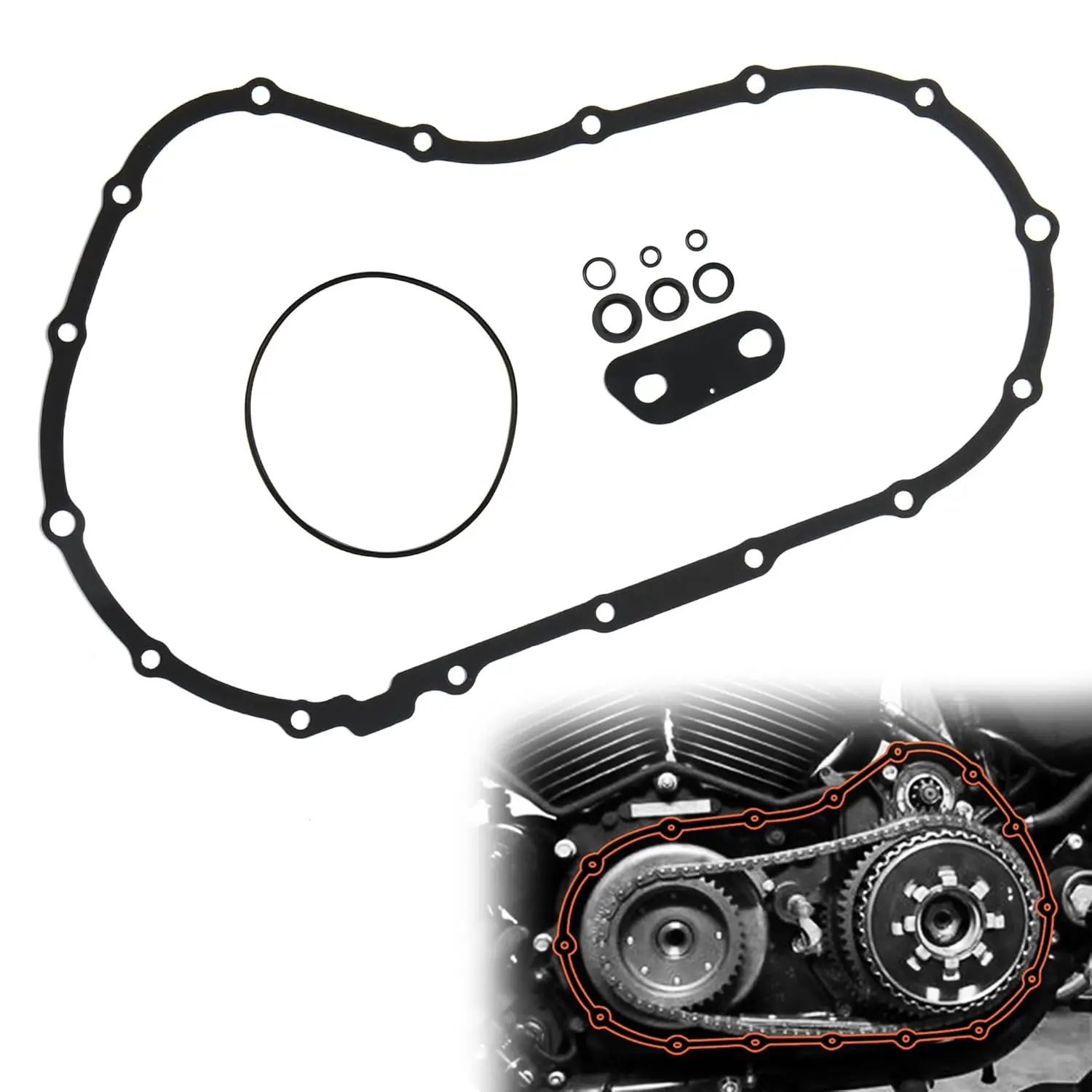 2004-2020-スポーツスター-プライマリーカバー-ガスケット-シールキット、ハーレー-スポーツスター-xl-2004-2020-アイアン-883-1200-に対応