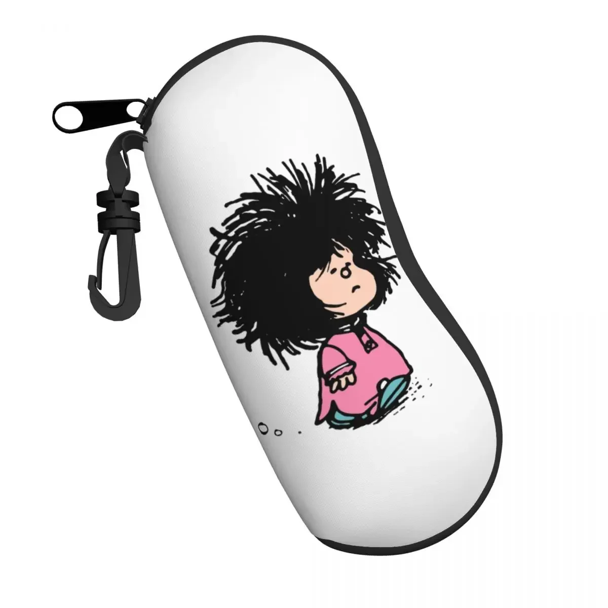 Humor Manga Mafalda Shell Eyeglasses Protector Cases Cool Sunglass Case Quino Argentina Cartoon Glasses Bag