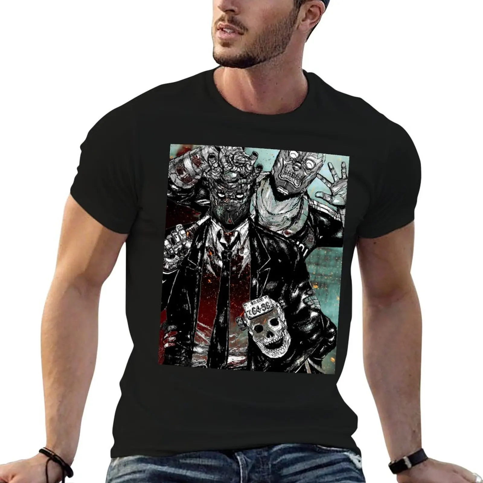 

Dorohedoro Group T-Shirt man t shirts cotton man graphic t shirt t shirts with prints T-Shirt