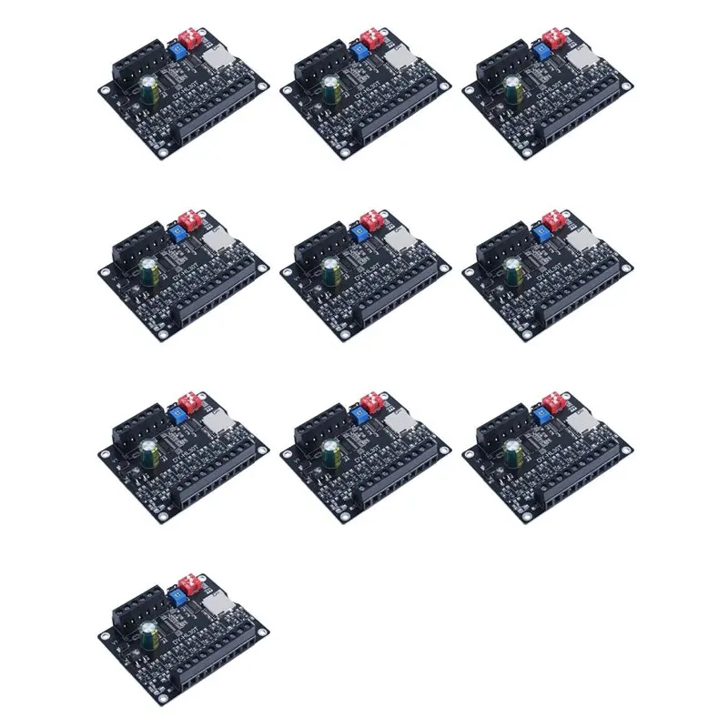 -[A51I Digital]10X 30W MP3 Voice Playback Module DY-L30T 9 Trigger Player Power Amplifier Board TF Card 32G Max WAV DC 12V 24V M