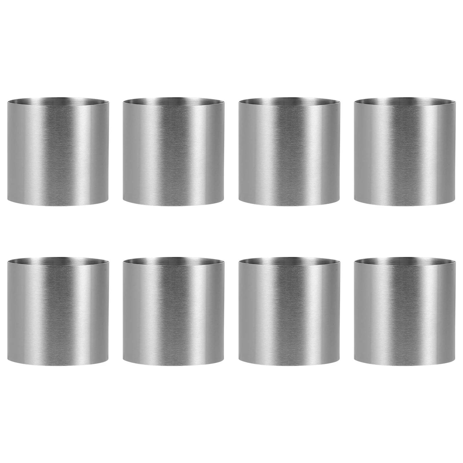 

8pcs 5x5x5cm Steel Cake Mold Mousse Rings Biscuit Dessert Tools Baking Mousse Rings Pan Kitchen Barware