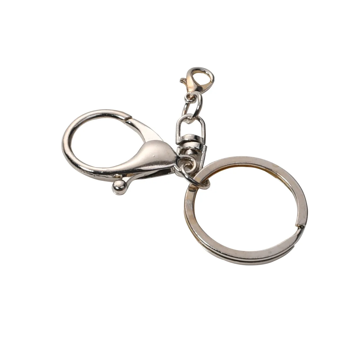 Metal Keyring Keychain Alloy Lobster Clasp Three Piece Set Four Piece Set Keyring 8-shaped Buckle Pendant
