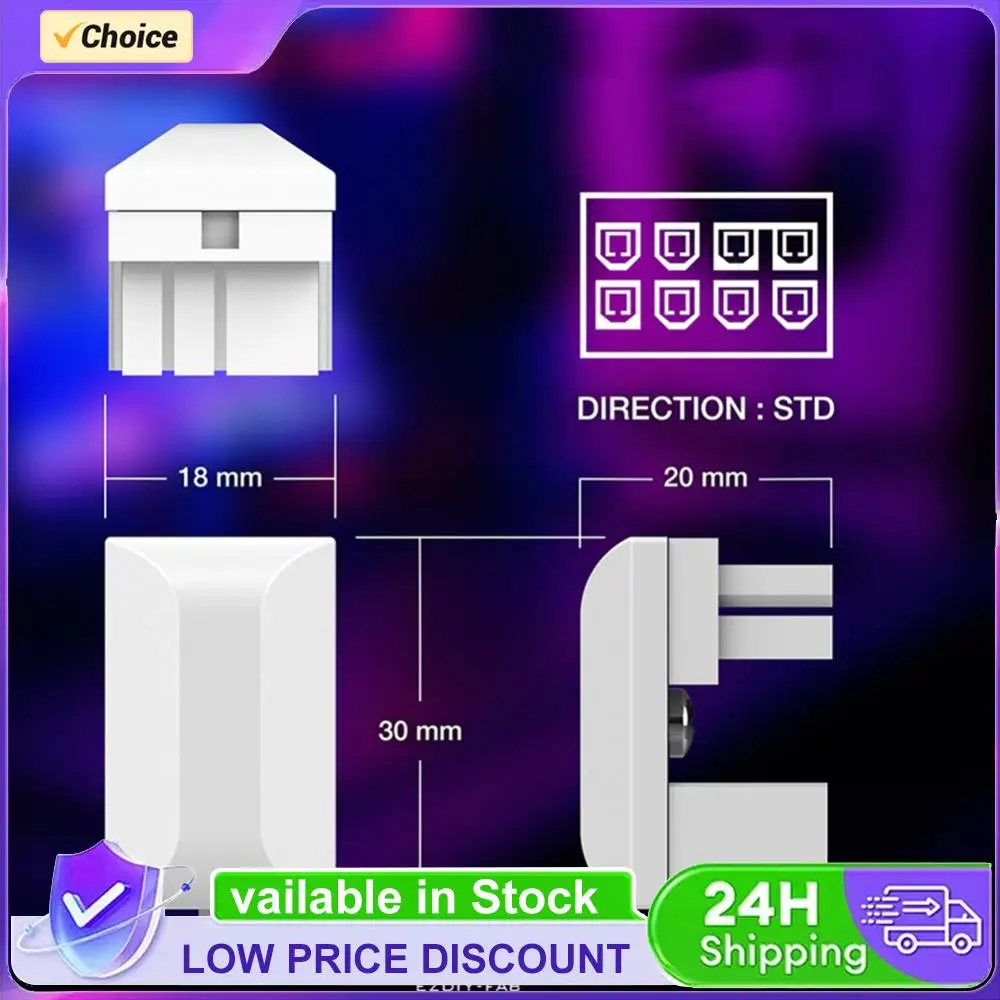 

Угловой адаптер питания ATX 8 Pin (гнездо) на 8 Pin (штекер) для видеокарты, сменные угловые разъемы, компьютерные комплектующие