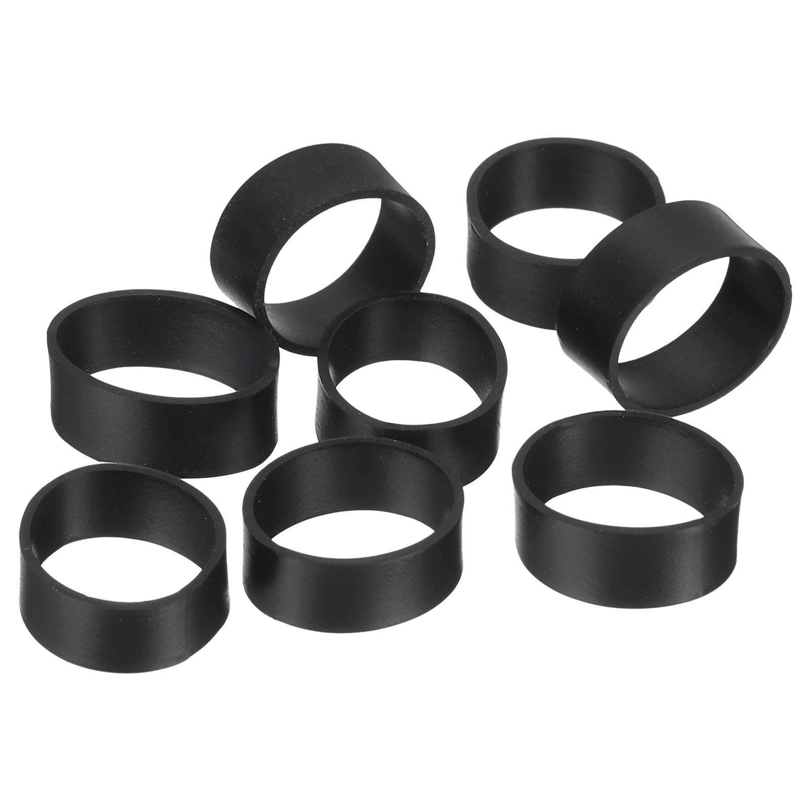 150/300Pcs Silicone Rubber Bands Rubber Bands Rings Cable Ties Strong Elastic Bands Non-Slip for Cord Wrapping Bag Wraps Black