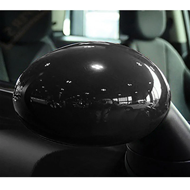 2Pcs Car Door Rearview Mirror Covers Black Housing Fit For BMW Mini R55 R56 R57 R58 R59 R61 2007-2013 #51162754913, 51162754914