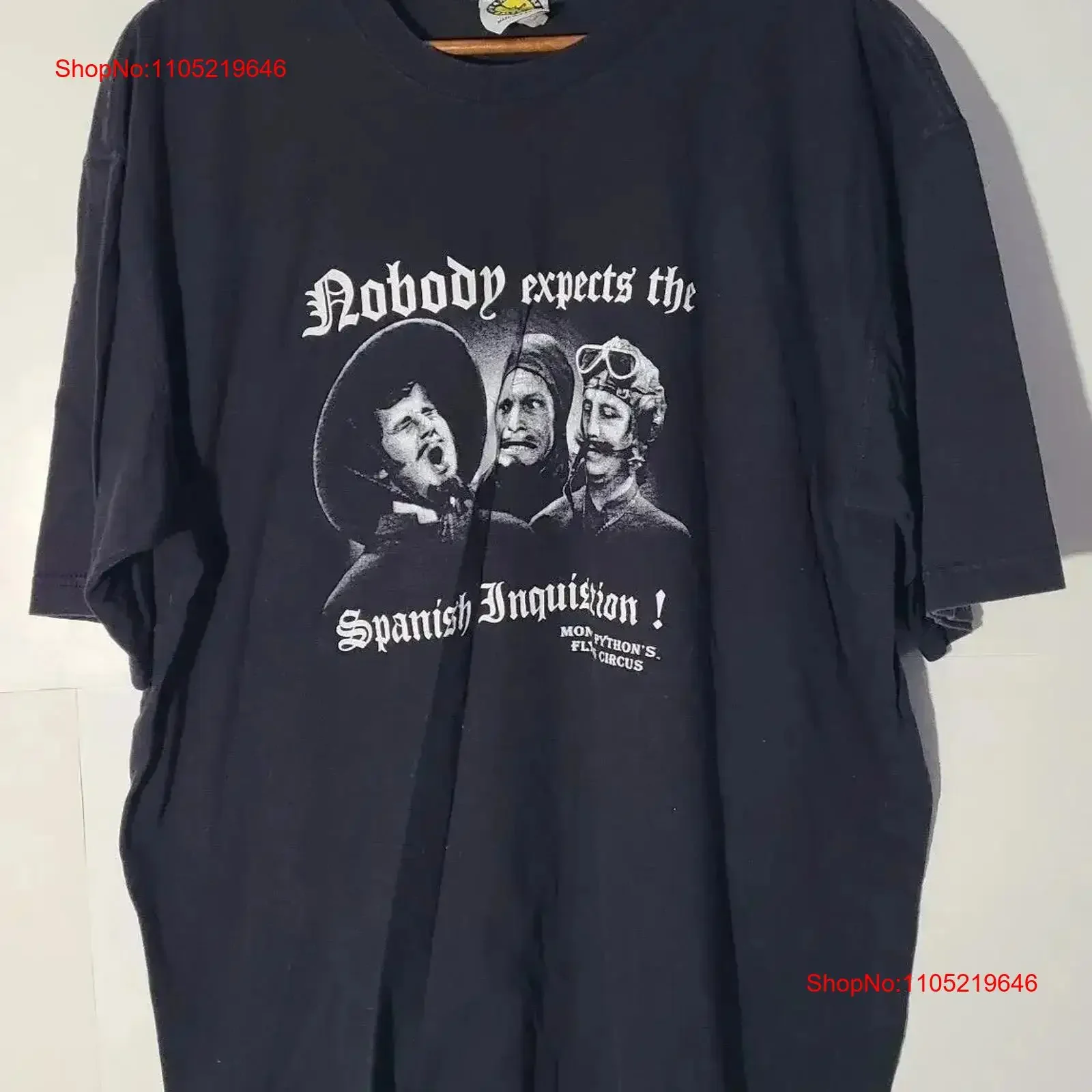 Vtg années 90 Monty Python personne expète l'inquisition espagnole 3XL t-shirt fabriqué aux États-Unis vintage graphique délavé polyvalent vintage