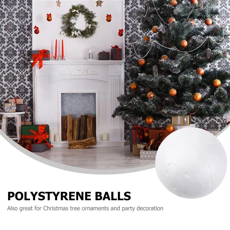 Party Wedding Foam Ball Spheres Christmas Decoration Modeling Craft Solid Polystyrene Foam Balls Round Spheres DIY Wedding Decor