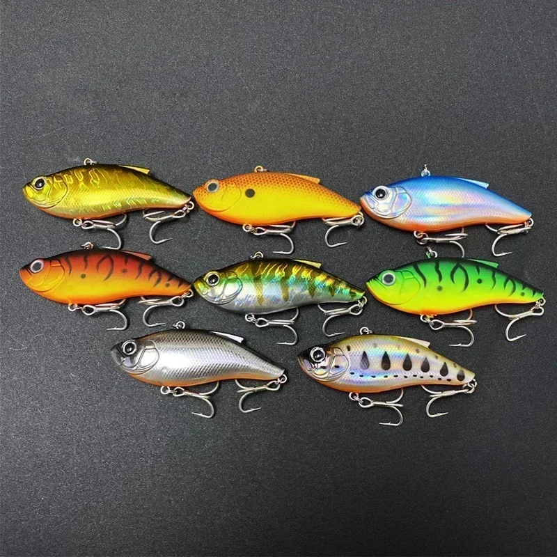 

75mm/14.5g LUYA BAIT VIB Vibrating Quivering Sinker (with Ratle Bead) for Freshwater Bass and PerchPlastic Fish Hard Bait Fake