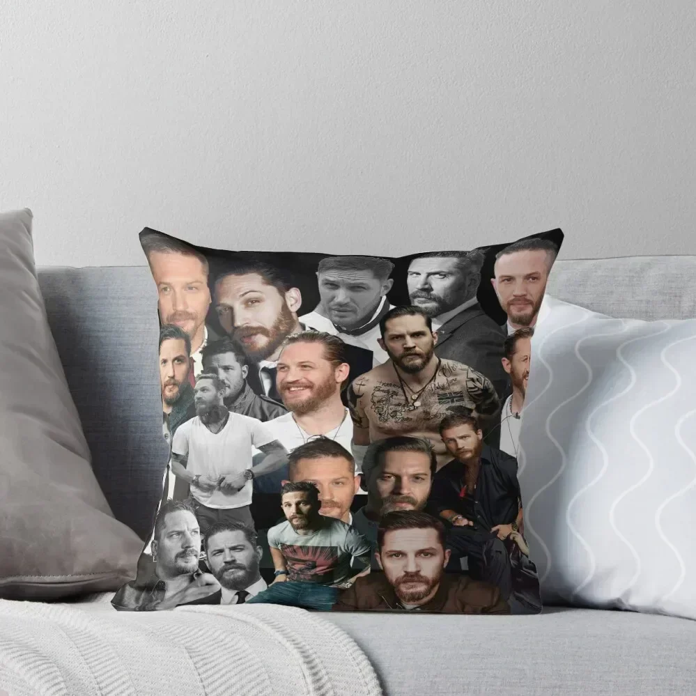 

tom hardy photo collage Throw Pillow Pillowcase Cushion Decorative Cushion autumn pillowcase pillow