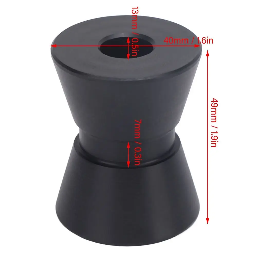 Boats Yachts Trailers Black Boat Trailer Roller 60*45mm 40*49mm Bow Roller Shock Proof 75*86mm Bell Roller Yacht Marine #6