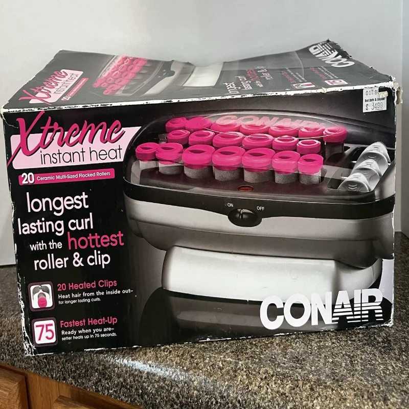 

CONAIR CERAMIC XTREME INSTANT HEAT HOT ROLLERS/CURLERS w/CLIPS