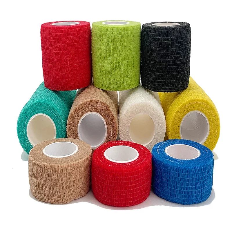 4.8m Colorful Sport Self Adhesive Elastic Bandage Wrap Tape Elastoplast For Knee Support Pads Finger Ankle Palm Shoulder