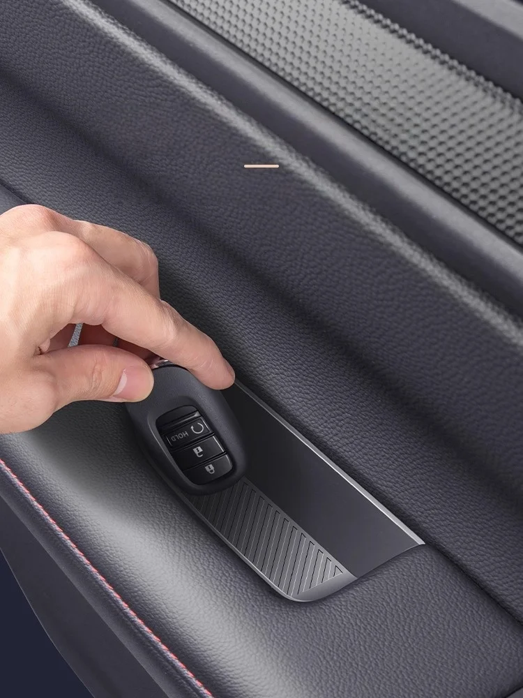 For Honda CRV BREEZE 2023-2025 Car Window Lift Panel Silicone Storage Box Dirt-resistant Protective Shell Anti-slip Shock Absorp
