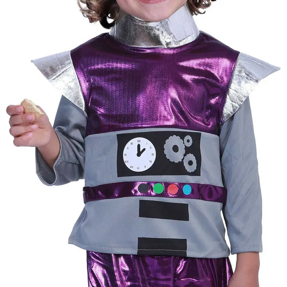 

1Set Purple Robot Costume for Size M Strong Material Role Play Clothes Ideal for Dress Up Games Cosplay Party