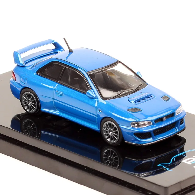 هواية اليابان 1/64 مقياس Prodrive P25 إنتاج 2023 سوبارو امبريزا 22B دييكاست سيارة لعبة مجسمة المركبات HJ64 صندوق أكريليك Thumbnail