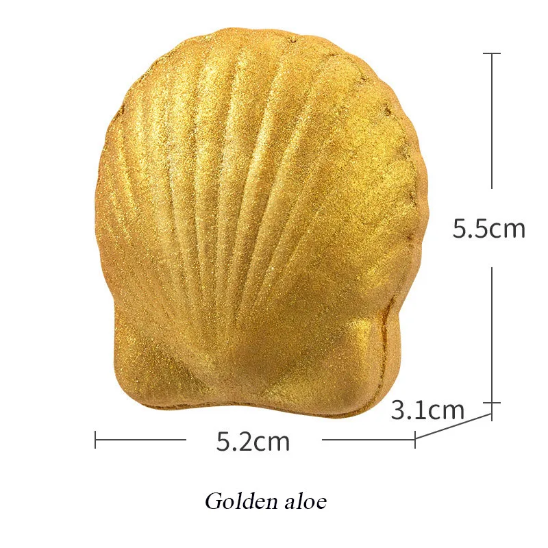 5ชิ้นลูกบอลอาบน้ำหอยเชลล์อเนกประสงค์ลูกบอลเกลือขัดผิวน้ำมัน Essential สกัดจากหอยเชลล์เพื่อปรับปรุงกลิ่นตัวและความหยาบ