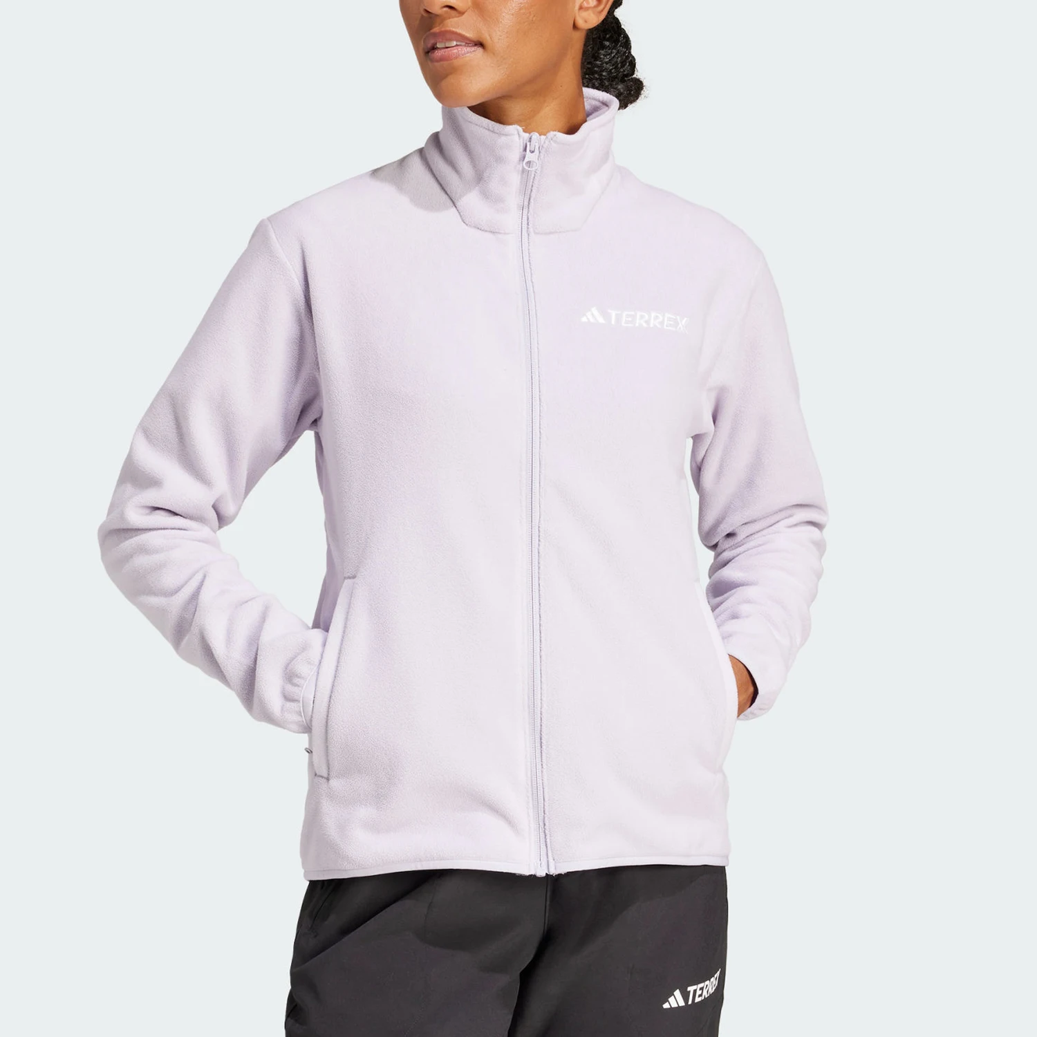 adidas-veritable-nouvelle-mode-femme-col-montant-polaire-veste-chaude-jp1453