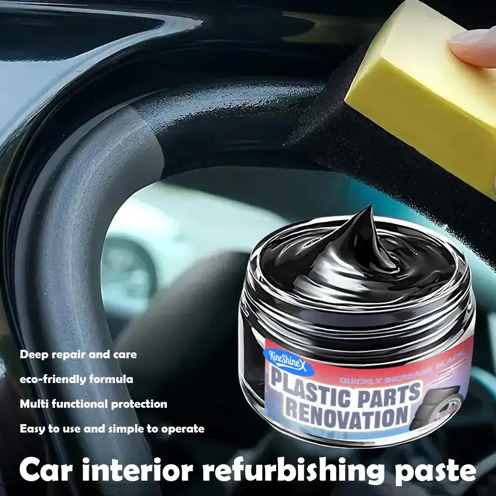 Car Interior Scratch Repair Cream - Car Scratch Repair | Tire Gloss Repair, Black Interior And Dashboard Plastic Surface Repair
