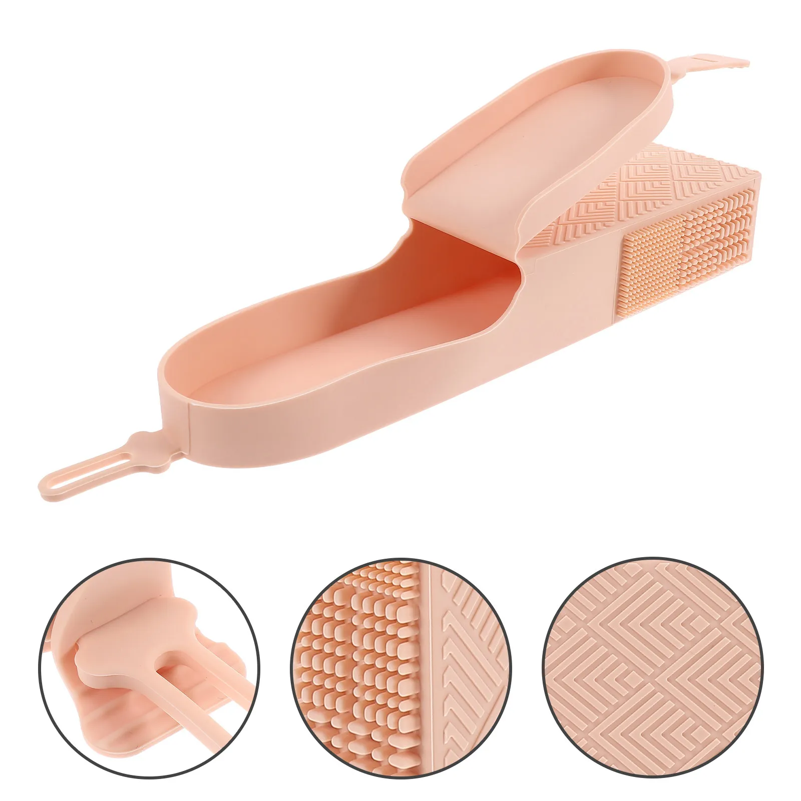 

Silicone Makeup Brush Holder Compact Lightweight Travel Case Cosmetics Brush Organizer Portable Storage Pouch for Daily Use