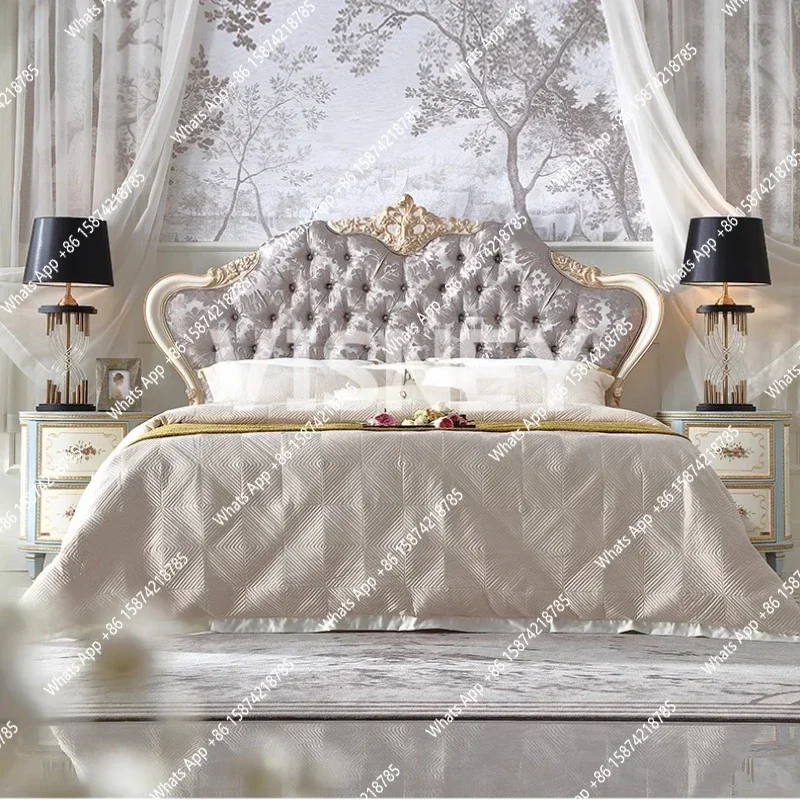 High Quality Bed Sleeping Unique Aesthetics Trendy Bed Modern Light Luxury Sleeping Letto Matrimoniale Lounge Furnitur