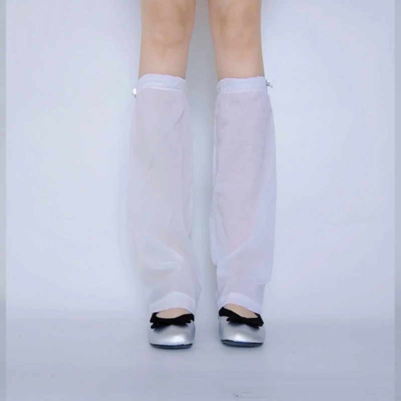 Lightweight Flared Leg Warmer Long Socks for Women Solid Color Flared Boot Cover