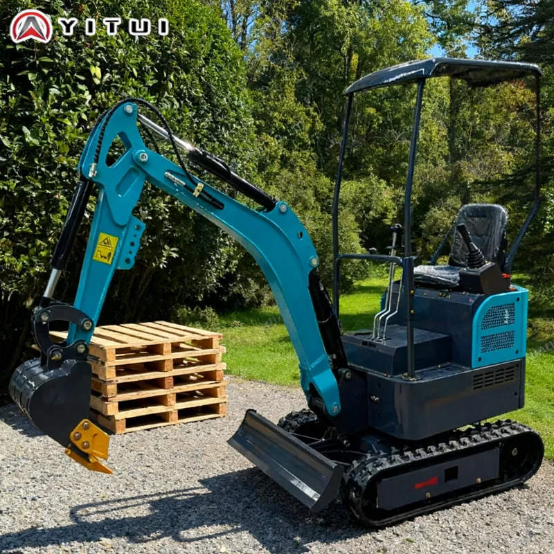 Mini escavadeira hidráulica de esteira de 2,0 toneladas, máquinas compactas duráveis, motor Kubota para jardim agrícola e residencial personalizado