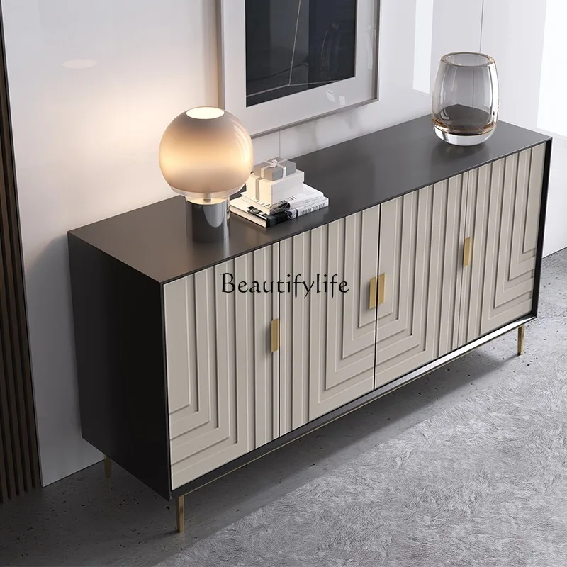 

Modern Light Luxury Sideboard Cabinet Small Apartment Hallway Italian Living Room Minimalist Storage Curio Cabinet