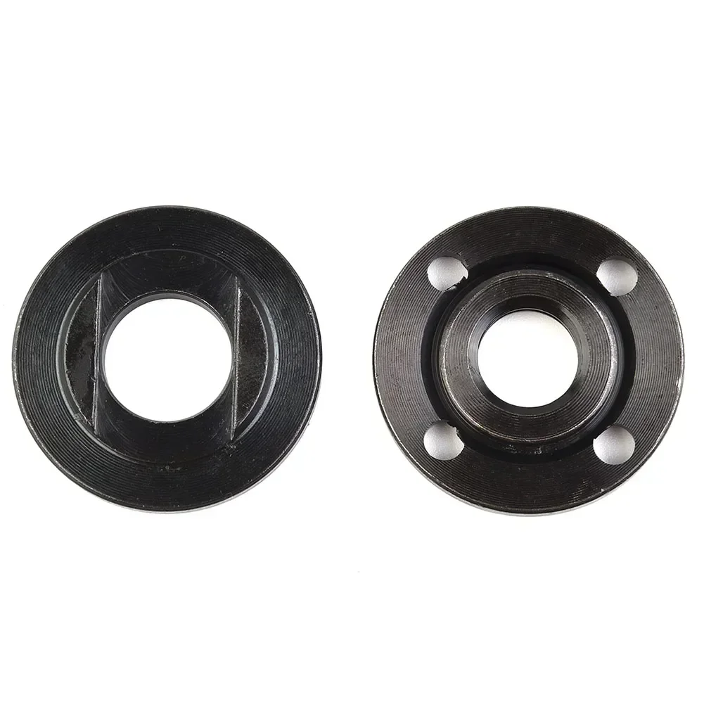 2 pak Flange Nut Set alat dengan lubang pin-drive Diameter 40mm ulir untuk 14mm spindel ulir alat listrik Aksesori