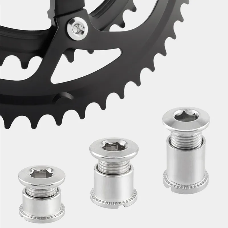 5 Pair Chainring Bolts for Bike Single Double Three Disc Crankset Nuts Chain Ring Screws Cycling Accessories