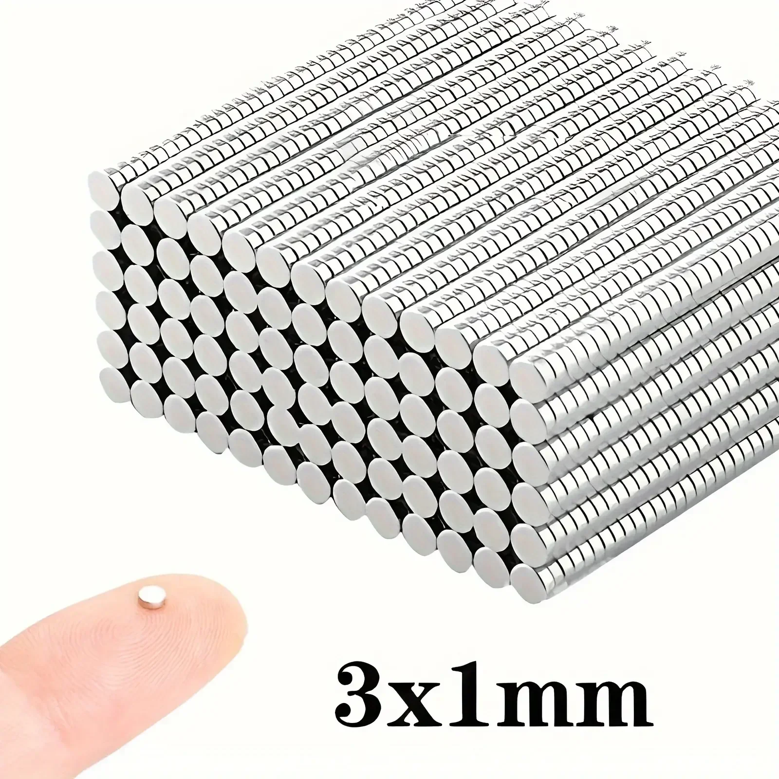 3x0.9mm Tiny Rare Earth Magnets, Round Refrigerator Magnets Miniature Mini Magnets Whiteboard Magnets for Crafts.