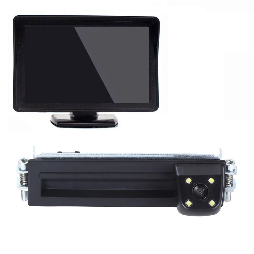 Trunk Handle Car reverse Camera+4.3