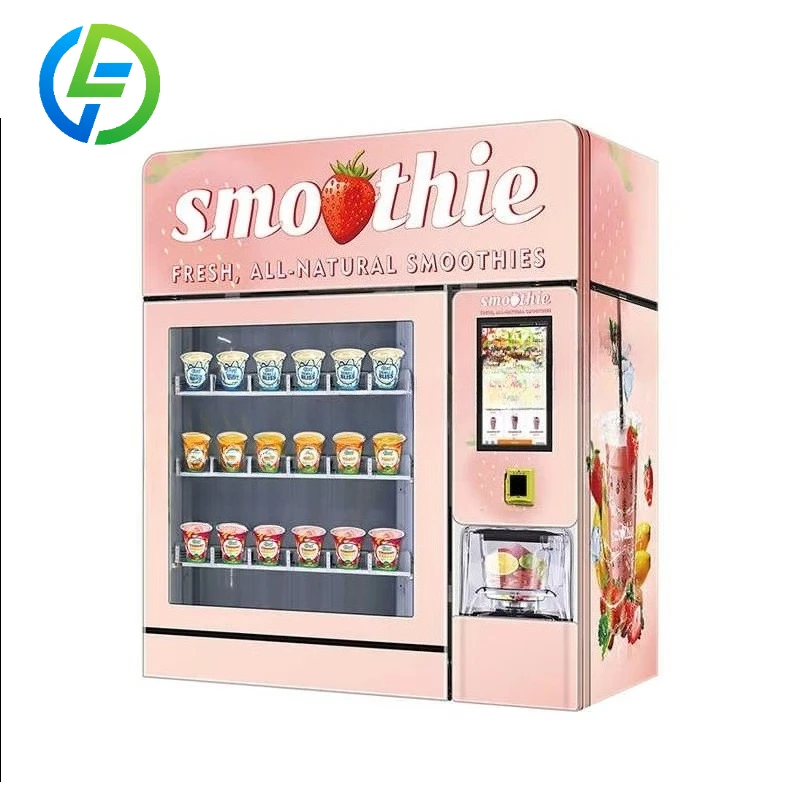 Customize Smoothie Vending Machine SDK Cloud-Based Management ADA Compliance-Frozen Fruits Convenience Store Semi-automatic Door