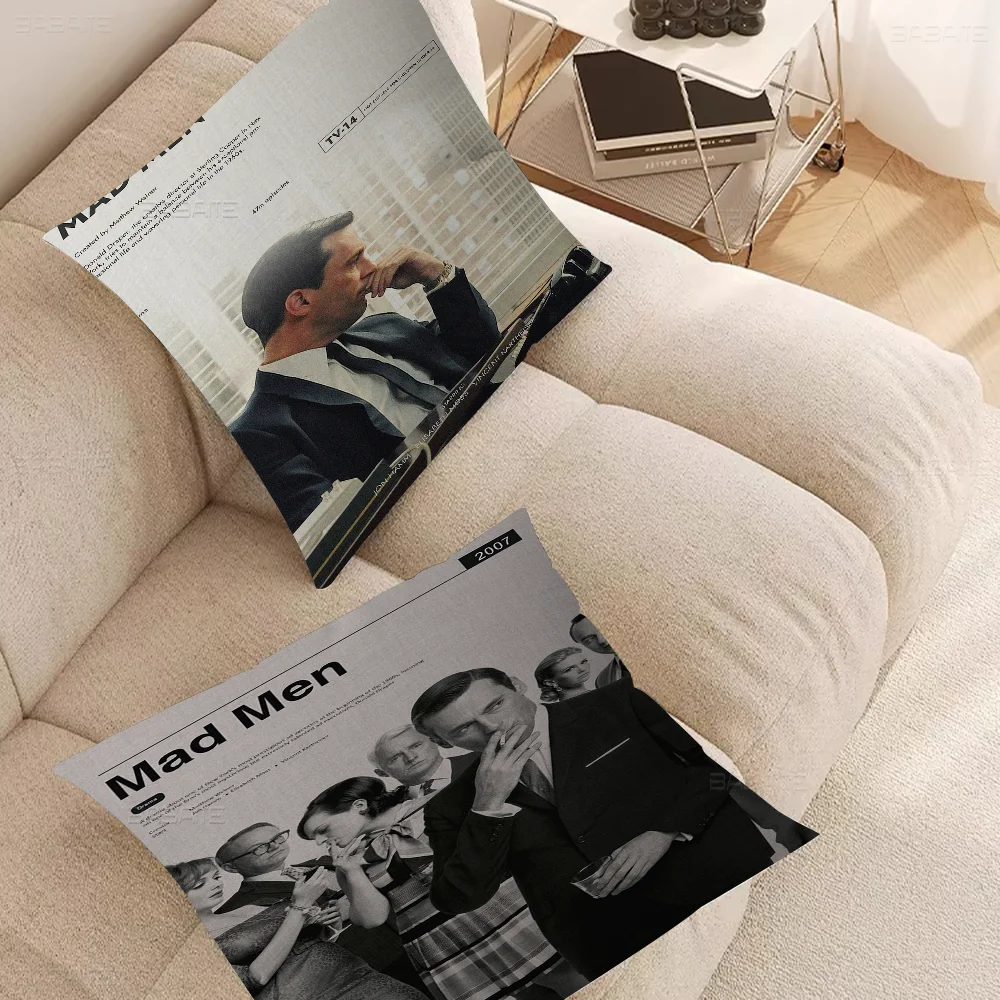 Mad Men TV Show Personalized Picture Text Home Decorative Pillows Household Gifts 45x45cm