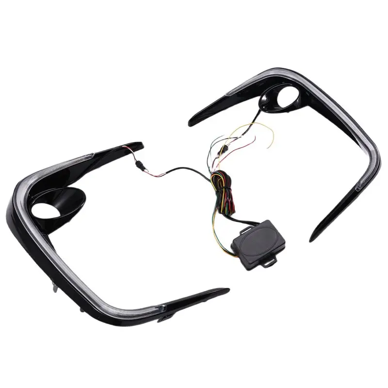 

AB96-сигнал поворота 12 В светодиодный DRL дневные ходовые огни противотуманные фары украшения бампер свет для автомобиля Toyota Corolla 2019-2022