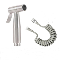 Bathroom Single Cold Water Toilet Bidet Sprayer Faucet Stainless Steel Shower Bidet Wall Mounted Woman Cleaner