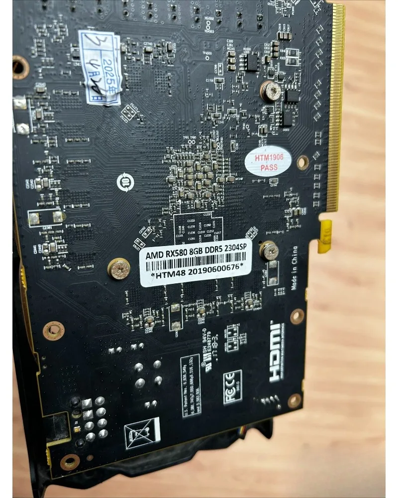 Graphics Card Rx580 2048 Sp 8GB 256bit Gddr5 Dual Fan 95% New