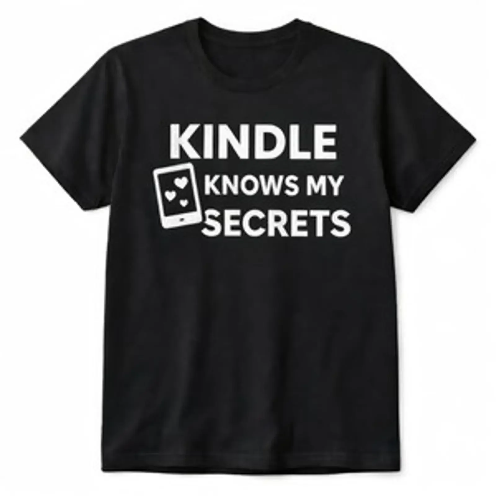 Kindle knows My Secrets Smut Buchliebhaber lustiges Lesegerät Grafik T Shirt Geschenk vintage Washed Stylish homme Unisex