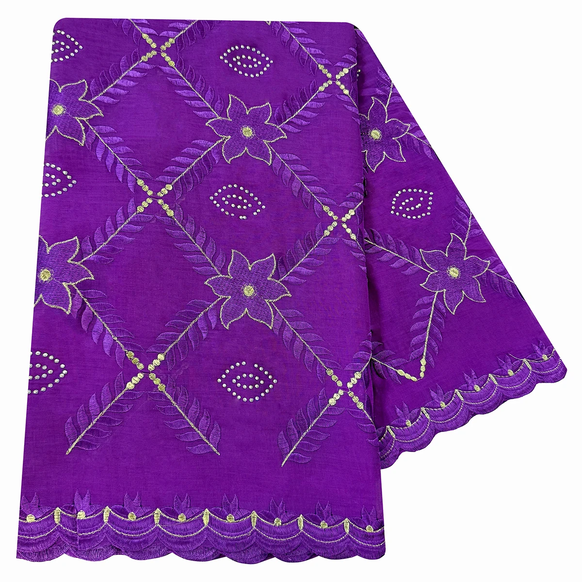 

High Quality 100% Cotton Fabric Rayon Cotton Thread Eembroidered Scarf African Women Hijab Muslim Scarf Dubai Excellent Style
