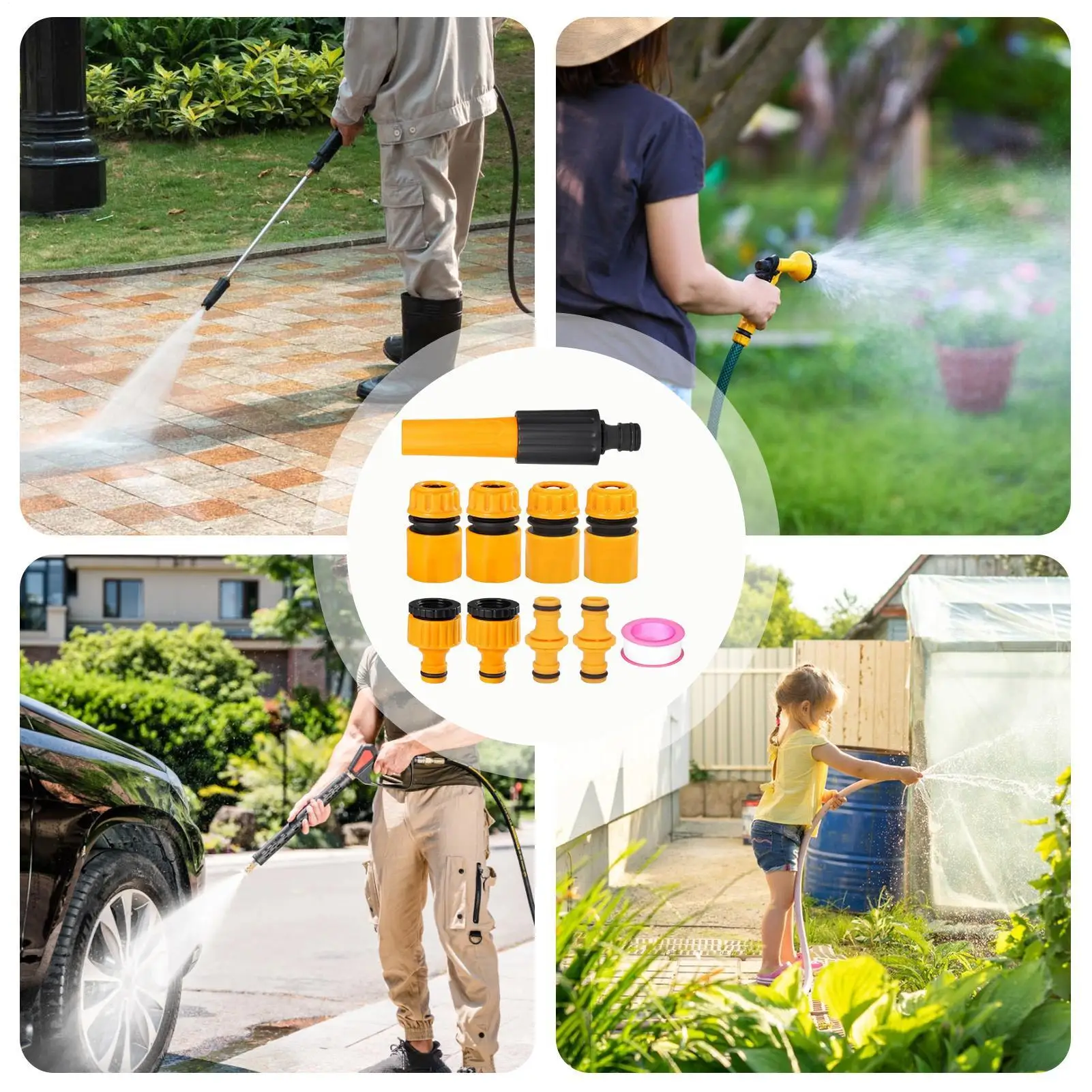 

Садовый шланг, быстроразъемное соединение, герметичный садовый шланг, быстроразъемные фитинги, адаптер, устойчивая к атмосферным воздействиям конструкция для водопроводного крана