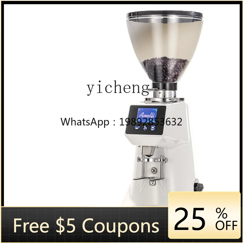 

XL Coffee Grinder Coffee Machine Grinding Italian Commercial Professional Electronic Control Quantitative Pulverizer