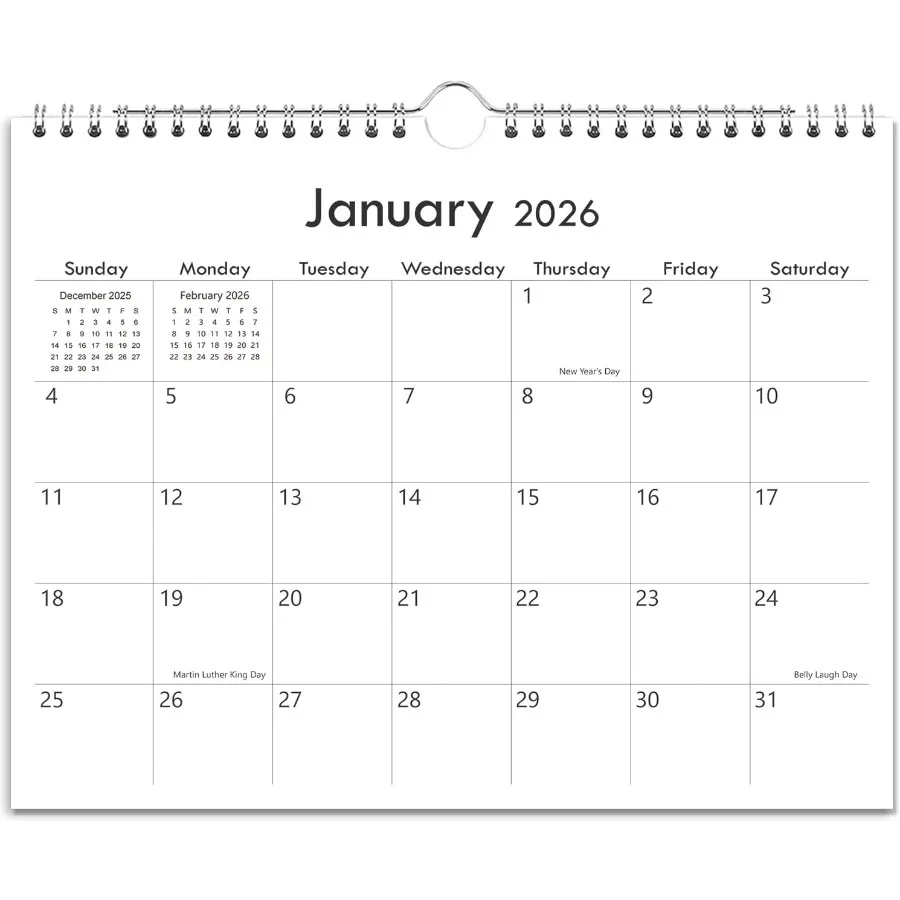

2026 Calendar Wall Calendar 20262027 Runs from January 2026 Until June 2027 8.5'' x 11'' 2026 Small Calendar with Spiral Bindin